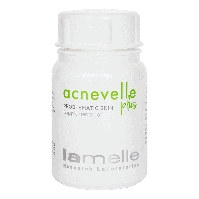 A bottle of Lamelle - Acnevelle Plus 60 Caps.