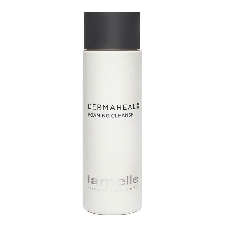 A bottle of Lamelle - Dermaheal - Foaming cleanser 250ml on a white background.