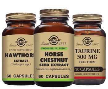 Three bottles of horse chestnut seed extract.