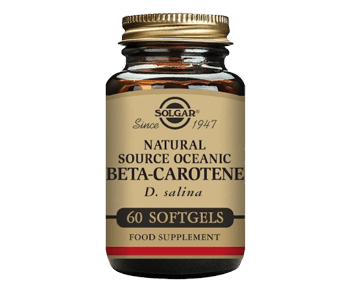 Natural source organic beta carotene 60 softgels.