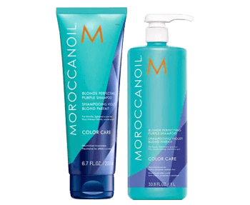 Moroccanol color care shampoo and conditioner.