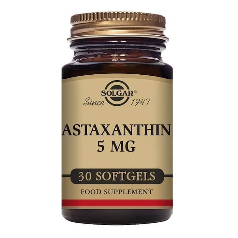 Solgar Astaxanthin 5mg Softgels Antioxidant Supplement 30 Count