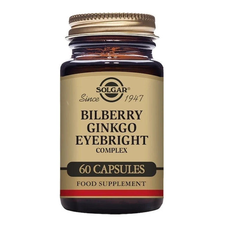 Solgar - Antioxidants - Bilberry Ginkgo Eyebright Complex - Size: 60.
