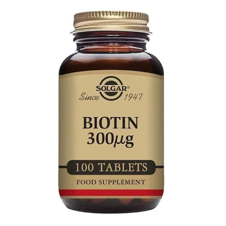 Solgar - Vitamin B - Biotin Tabs 300mcg - Size: 100
