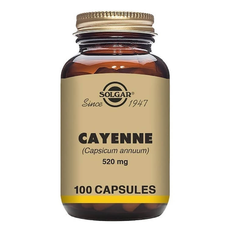 Solgar - Herbal Products - Cayenne 520mg Vegicaps - Size: 100