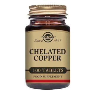 Solgar - Minerals - Chelated Copper Tabs - Size: 100