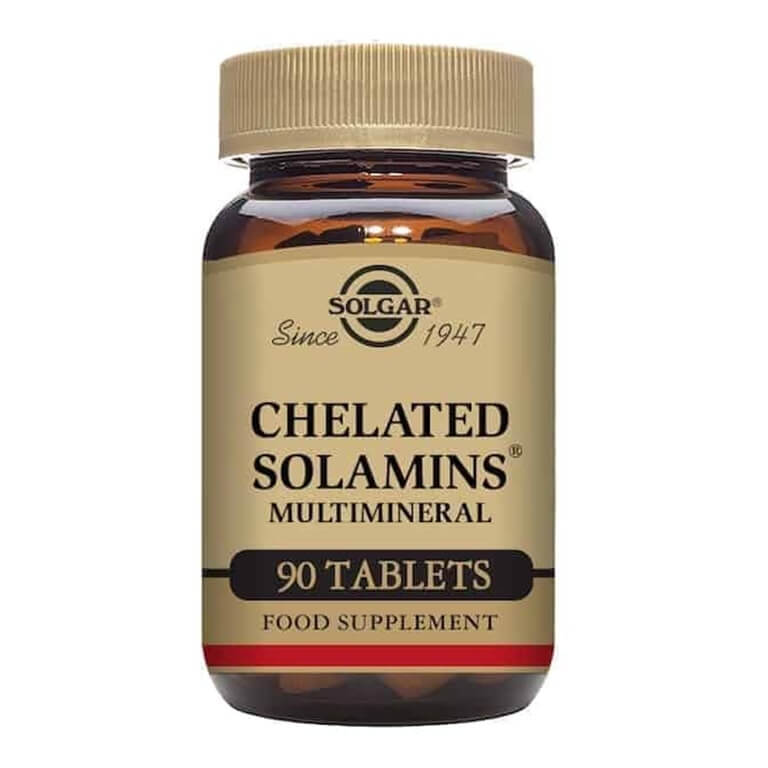 Chelated Solgar multimineral tablets - Size: 90
Product Name: Solgar - Minerals - Chelated Solamins Multimineral Tabs - Size: 90