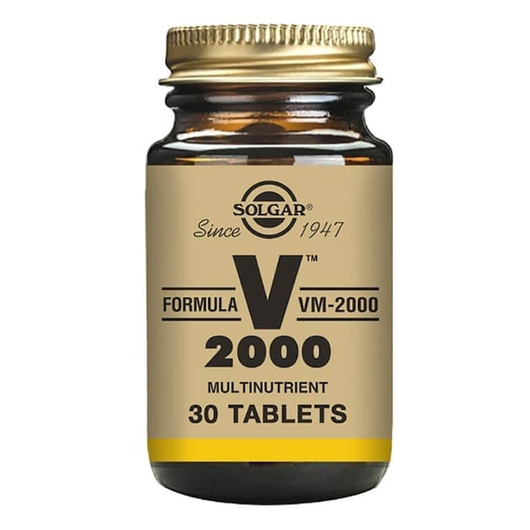 A bottle of Solgar - Multi-Vitamins - Formula VM-2000 Tabs - Size: 30.