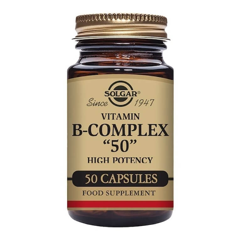 Solgar - B Complexes - Formula Vitamin B-Complex "50" Vegicaps - Size: 50 - high potency formula.