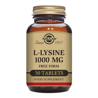 Solgar - Free Form Amino Acids - L-Lysine 1000mg Tabs - Size: 50