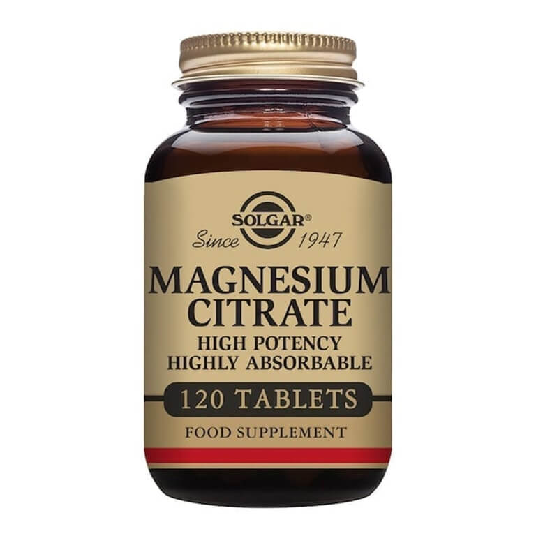 Solgar - Minerals - Magnesium Citrate Tabs - Size: 120, high potency.