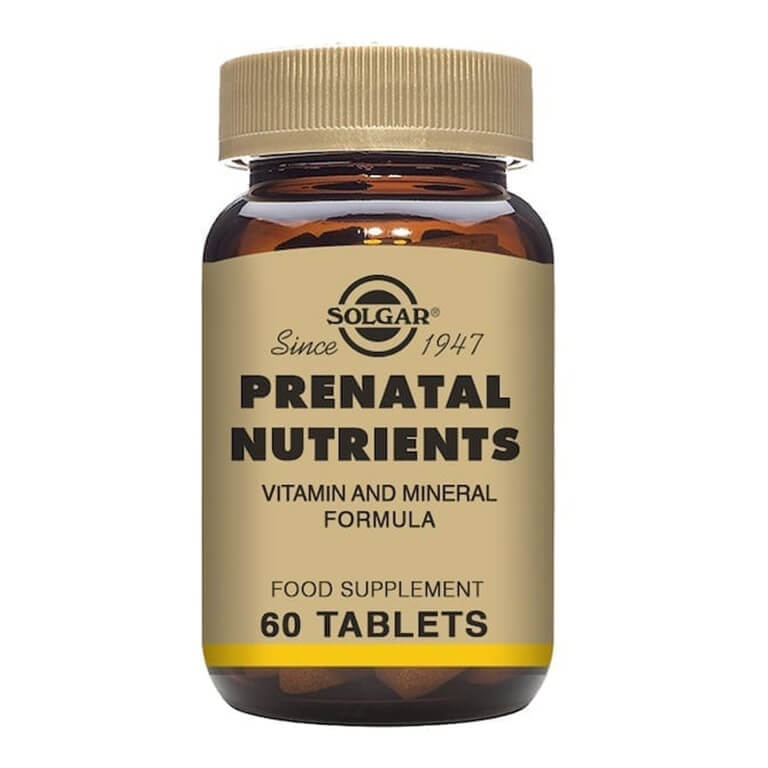 Solgar - Multi-Vitamins - Prenatal Nutrients Tabs - Size: 60 tablets