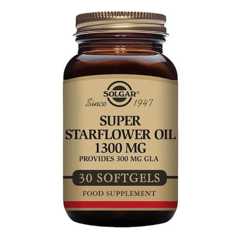 Solgar - Essential Fatty Acids - Super Starflower Oil 1300mg Softgels - Size: 30