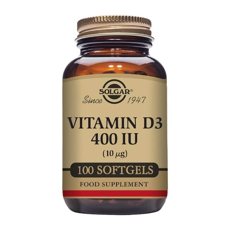 Solgar - Vitamin D3 10ug Softgels - Size: 100