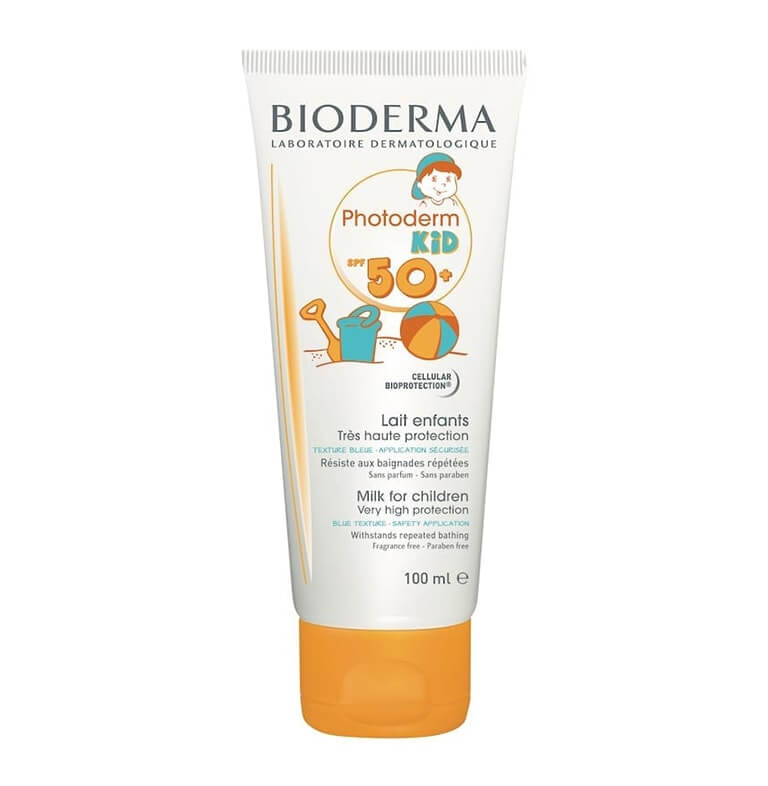 Bioderma - Photoderm Kid Spf50+ Milk 100 ml for extra sun protection.