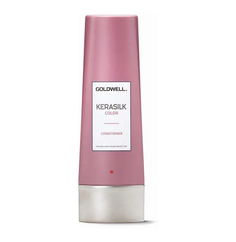 A bottle of goldwell kerasak conditioner on a white background.