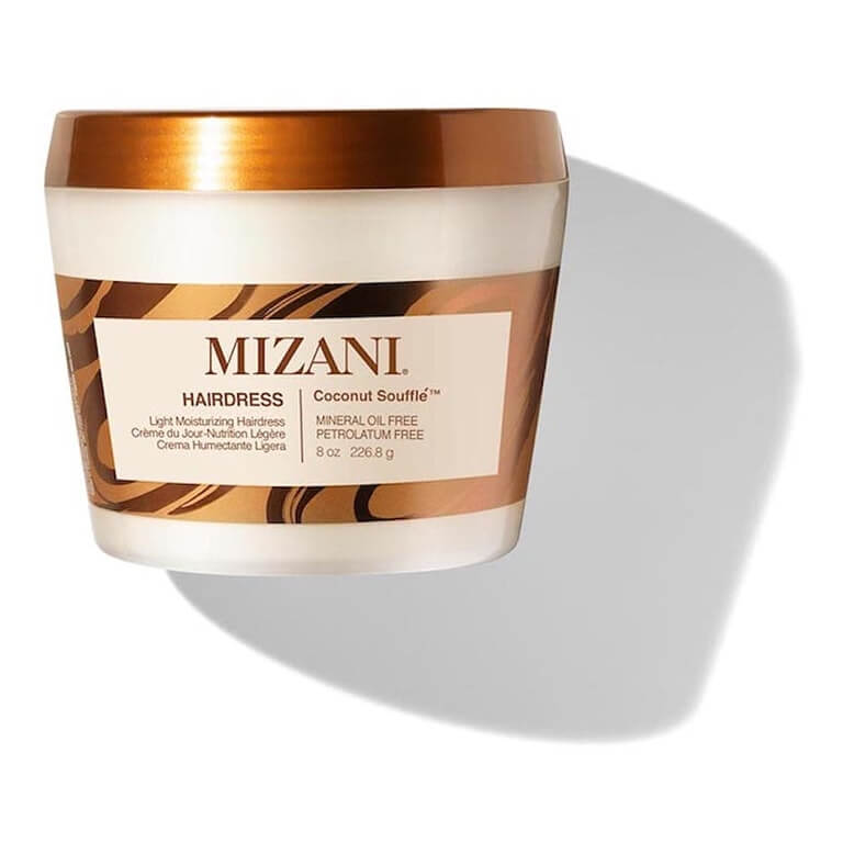 Mizani hair mask in a jar on a white background.