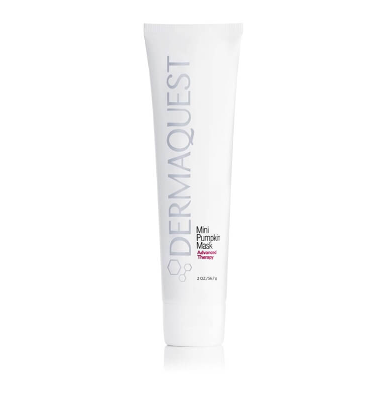 A tube of Dermaquest - Mini Pumpkin Mask 60ml on a white background.