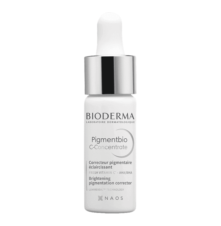 A bottle of Bioderma - Pigmentbio C Concentrate Face 15ml on a white background.