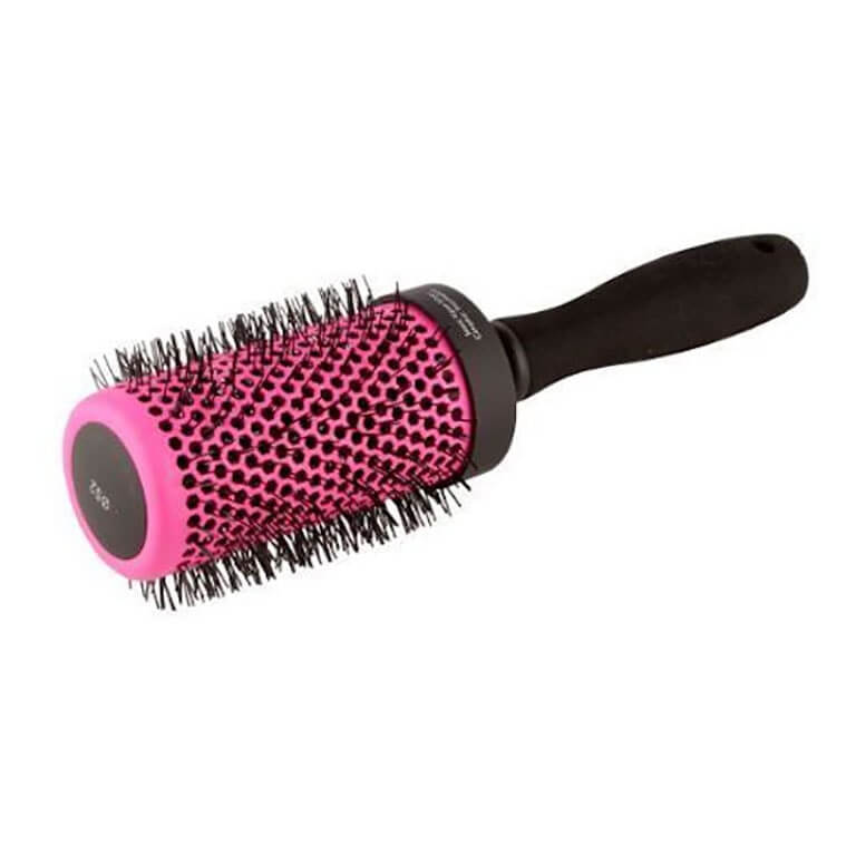 A Unibrush - Brush Thermal 52mm (Pink) hair brush, set against a white background.