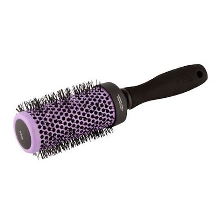 A Unibrush - Brush Thermal 44mm (Purple) hair brush on a white background.