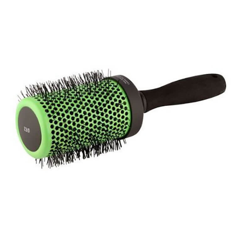 A Unibrush - Brush Thermal 62mm (Green) with green bristles on a white background.