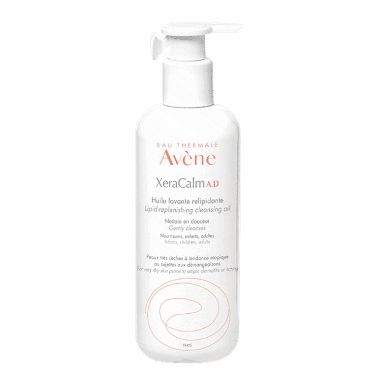 Avène's XeraCalm Oil 400ml is a soothing and moisturizing lotion that helps calm irritated skin.