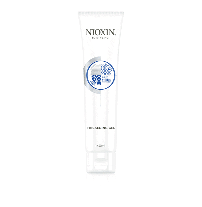 A tube of nioxin hydrating gel on a white background.