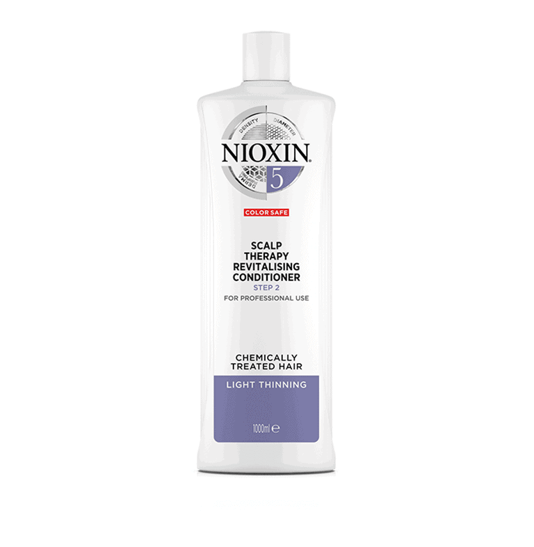 A bottle of nioxin sham on a white background.