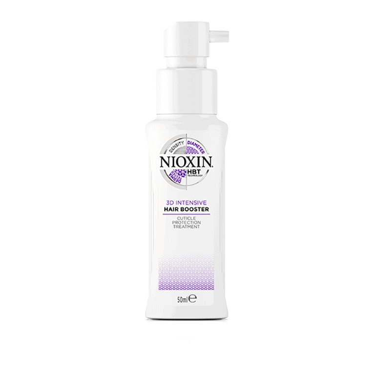 A bottle of nioxin hydrating lotion on a white background.