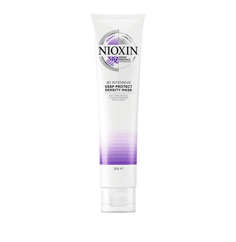 A tube of nioxin cream on a white background.