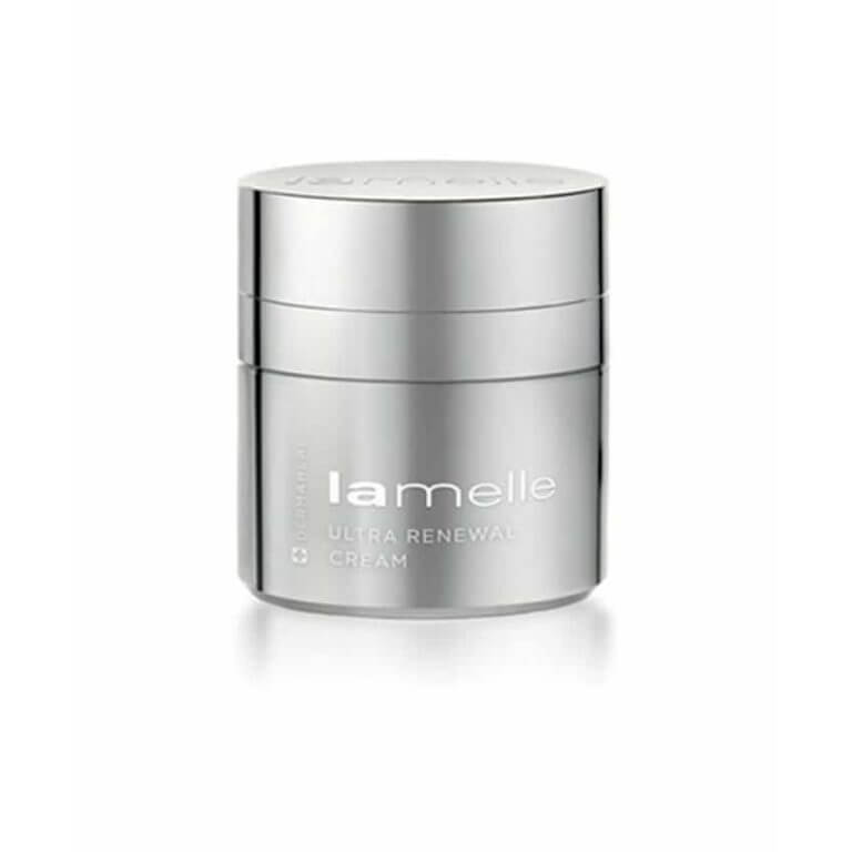 A jar of Lamelle - Dermaheal - Ultra Renewal Cream on a white background.
