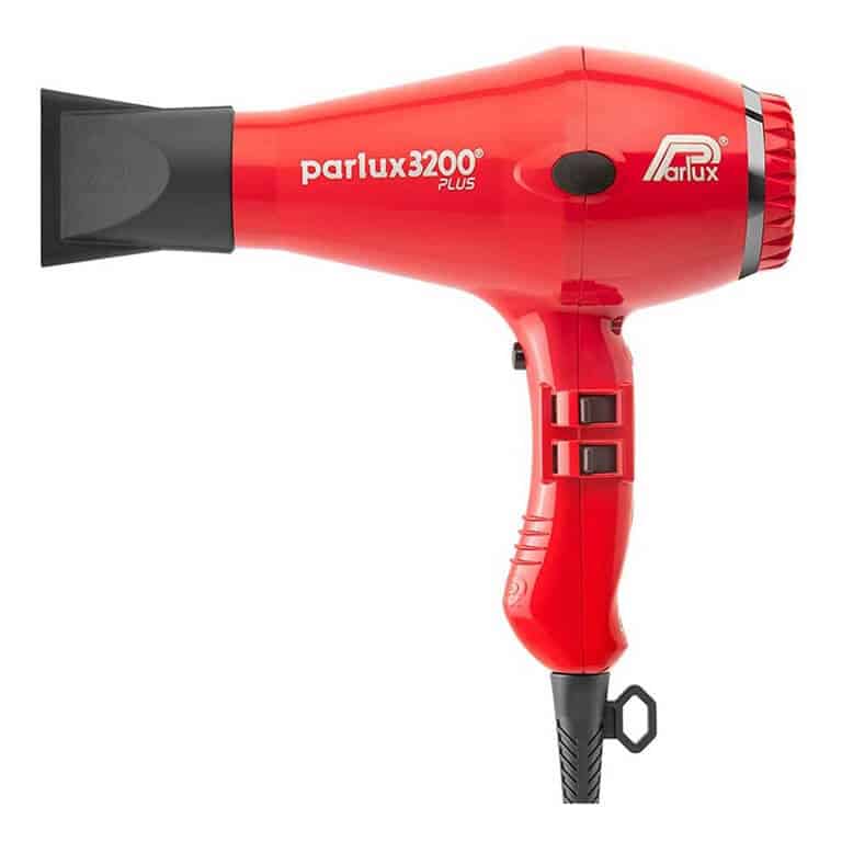 A red Parlux - Dryer Parlux 3200 Plus Red on a white background.
