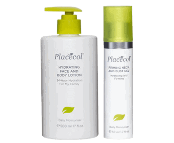 Placecel hydrating body lotion and body lotion.