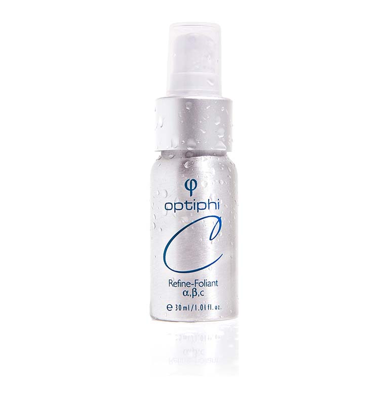 A bottle of cosmeceutical c serum on a white background.