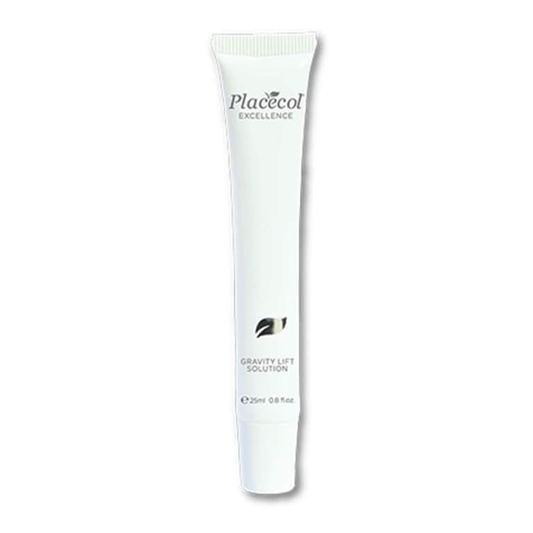 A tube of Placecol - Gravity Lift Solution 25 ml on a white background.