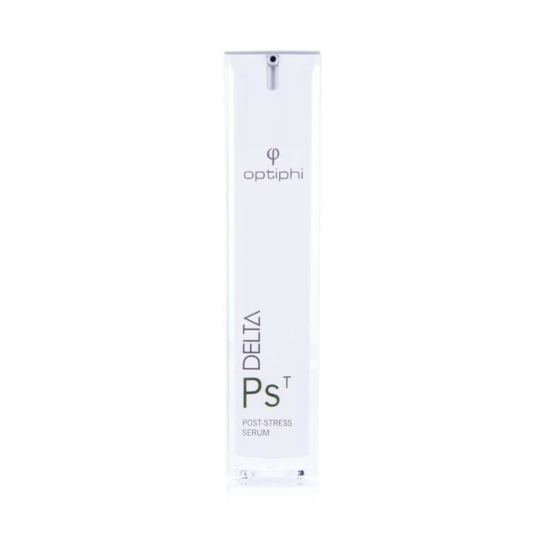 A tube of ps serum on a white background.