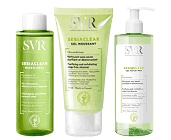Svr seraclear cleanser, cleanser and toner.