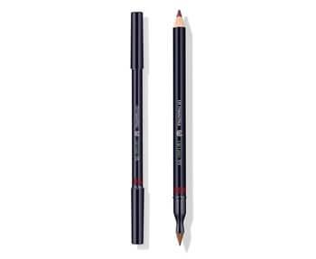 A pencil with a red tip and a pencil with a black tip by Dr Hauschka.