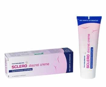 A tube of scleroder cream next to a box.
