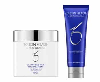 A tube of zo skin health oil control face cream and a tube of zo skin health oil control face cream.