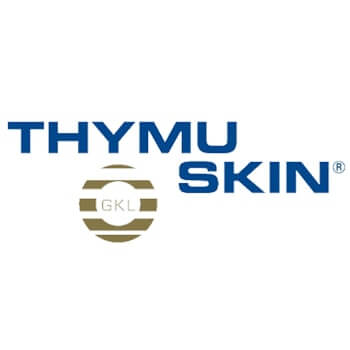 Thymu skin logo on a white background.