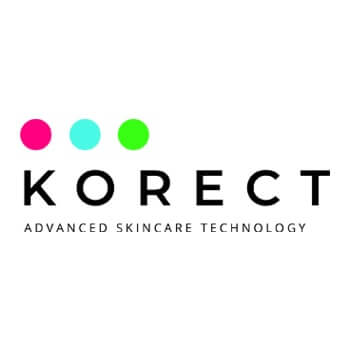 Korrect advanced skincare technology logo.
