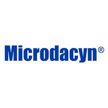 Microacyn logo on a white background.