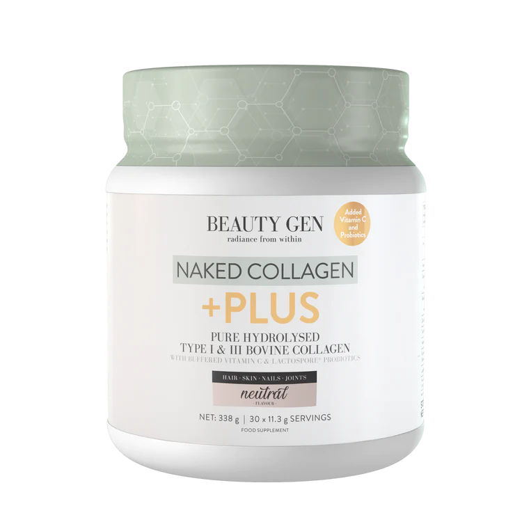 Enhance your skin with Beauty Gen - Naked Collagen Plus 338g, a beauty supplement.