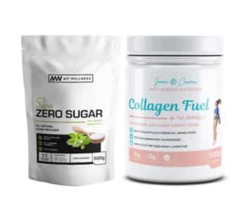 Collagen fuel + zero sugar.