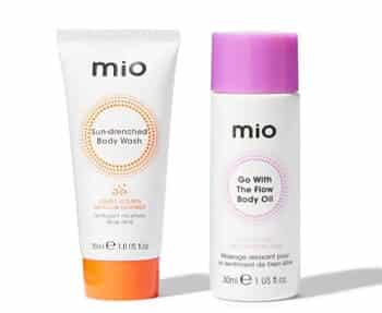 Mio body wash and body lotion.