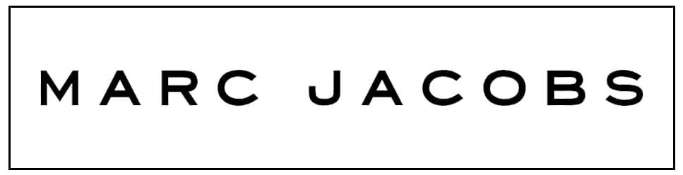 Marc jacobs logo on a white background.