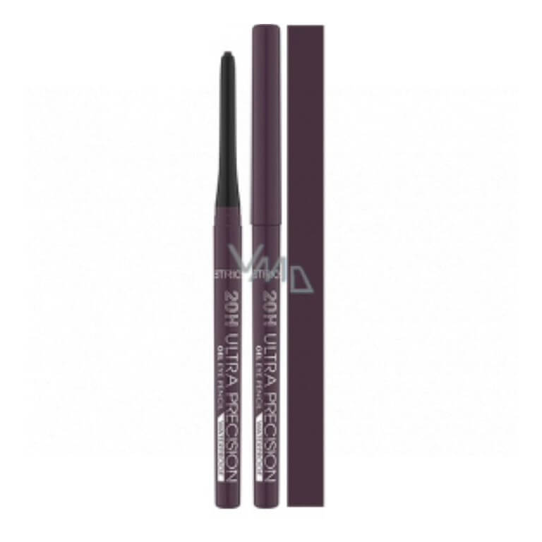 A purple liquid eyeliner with a black tip from Catrice - 20H Ultra Precision Gel Eye Pencil Waterproof 070.