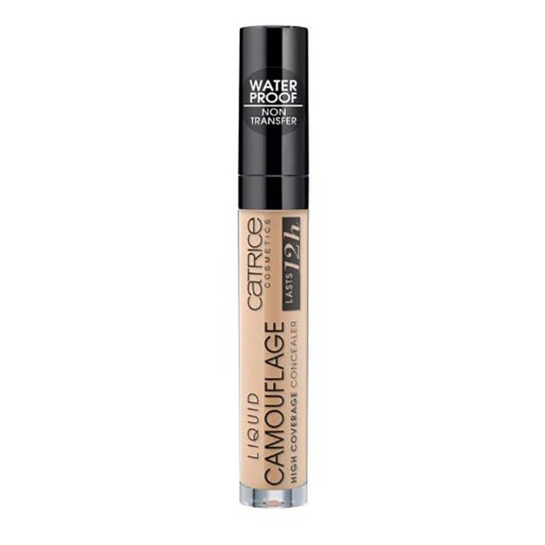 The Catrice - Liquid Camouflage High Coverage Concealer 015 in a light beige color on a white background.